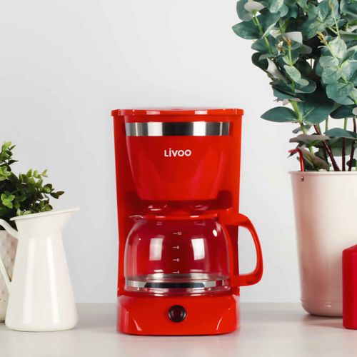 Cafetière Filtre 12 Tasses 800w Rouge - Dod163r