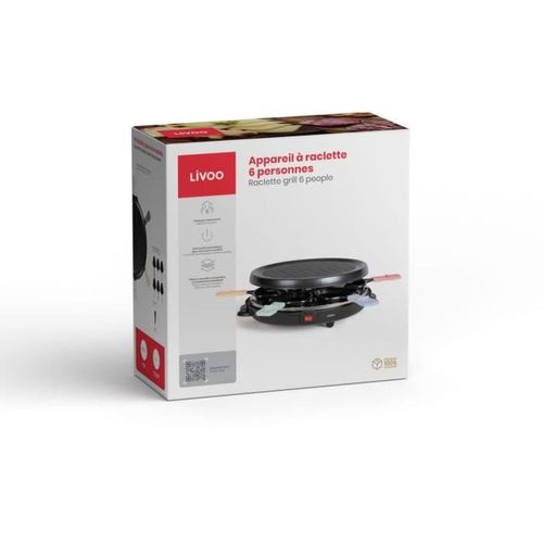 Appareil à Raclette 6 Personnes 800w - Doc207p
