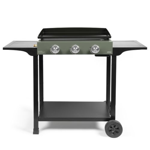 Plancha Gaz 7500w Plaque Acier Émaillé 62x34,5cm - Doc326