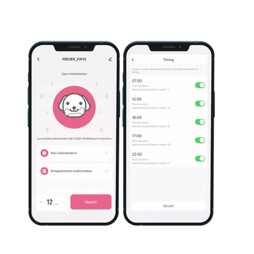 Distributeur De Croquettes Automatique 5w Noir - Pet106