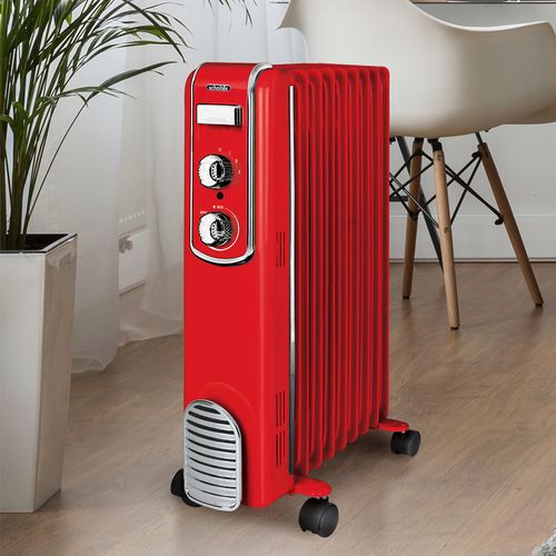 Radiateur Bain D'huile 2000w Rouge - Schv709r