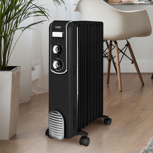Radiateur Bain Huile 2000w Noir - Schv909n