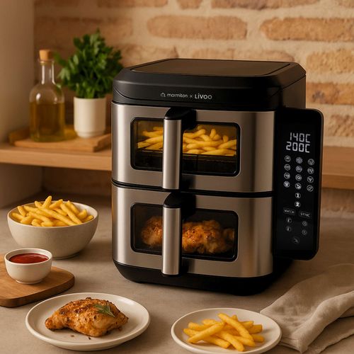 Friteuse Sans Huile 2 X 5.5l 2800w - Doc344co
