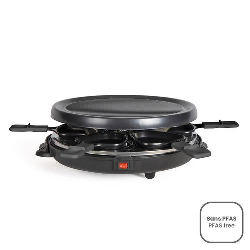 Appareil à Raclette 6 Personnes 800w + Grill - On1020n