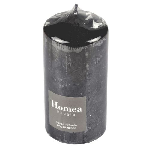 Bougie cylindrique H15 cm Noir
