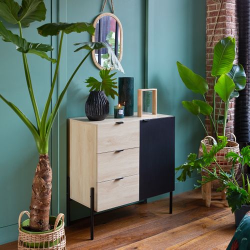 Bougie cylindrique H15 cm Noir