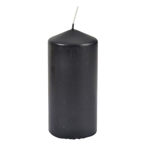 Bougie cylindrique H15 cm Noir