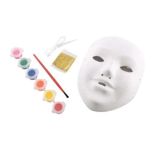 Kit Masque à Peindre "carnaval" Blanc