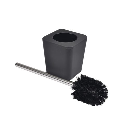 Brosse Wc Soft Touch "vitamine" 39cm Noir