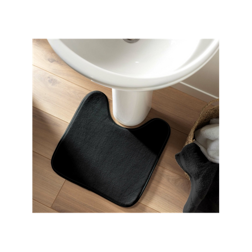 Tapis Contour Wc "vitamine Ii" 45x45cm Noir