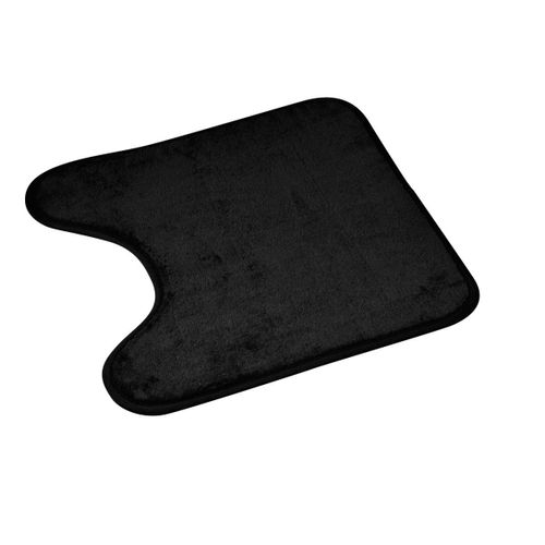 Tapis Contour Wc "vitamine Ii" 45x45cm Noir