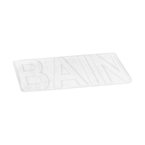 Tapis De Bain Microfibre "relief" 45x75cm Blanc