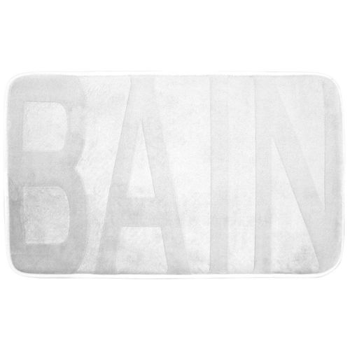 Tapis De Bain Microfibre "relief" 45x75cm Blanc