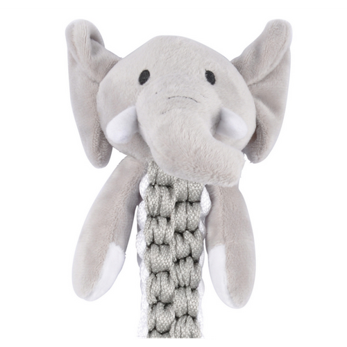 Peluche Pour Chien "éléphant" 34cm Gris