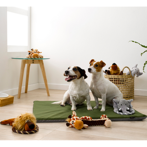 Peluche Pour Chien "éléphant" 34cm Gris