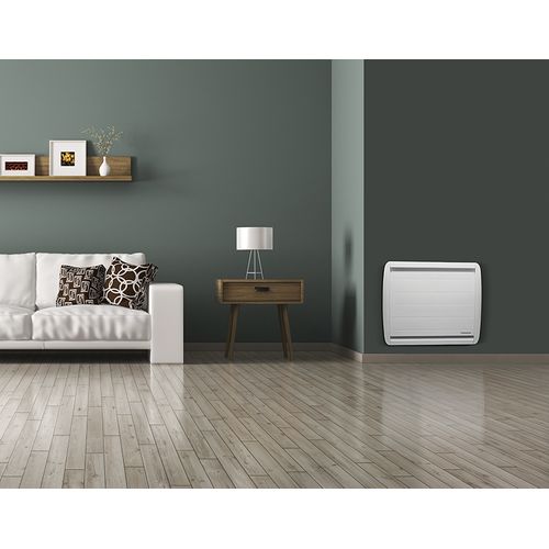 Thrfit1000 - Radiateur Connecté 1000w - Inertie Sèche - Ecran Lcd - Antisalissure - Blanc