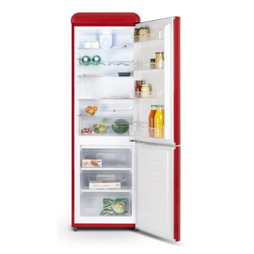 Réfrigérateur congélateur 300 Litres Froid brassé  60 cm - Coloris Rouge -Scb300vr