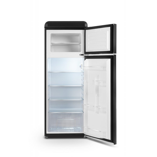 Réfrigérateur Congélateur 2 Portes 206l Froid Statique  54.5cm E - Noir - Scdd 208 Vb