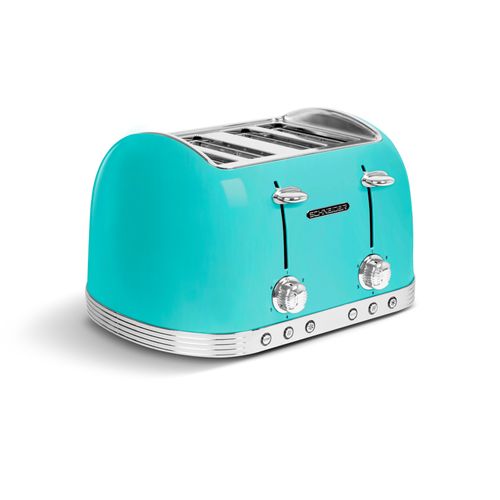 Scto4aca - Grille Pain 4 Tranches - Double Tiroir Ramasse Miettes - 6 Positions