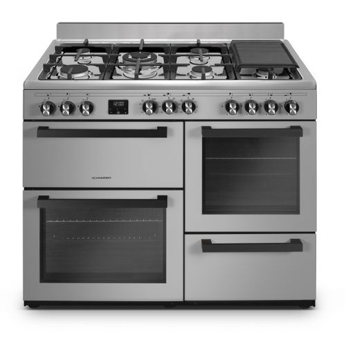 Piano De Cuisson - Scg71mfxp - 7 Feux Gaz - Wok - 3 Fours Électriques - Inox