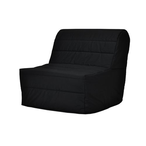 Banquette-lit BZ 90 EMELYNE II tissu noir