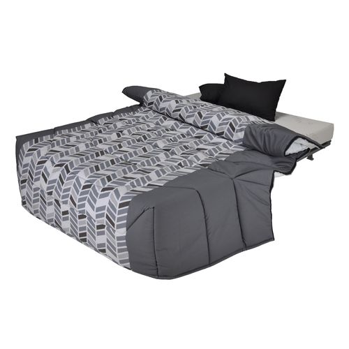 Banquette-lit BZ BULTEX CALIFORNIA 4 tissu trendy gris
