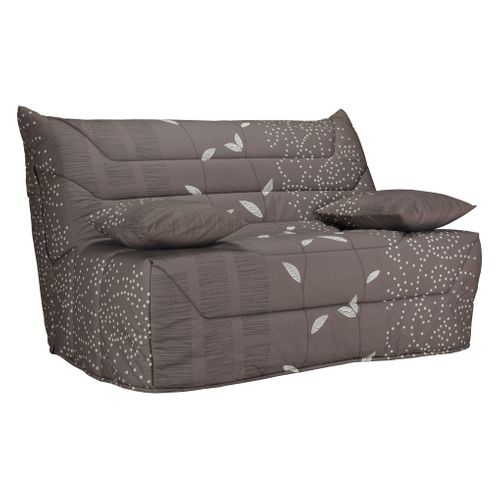 Banquette-lit BZ CALIFORNIA 2 tissu feuille taupe