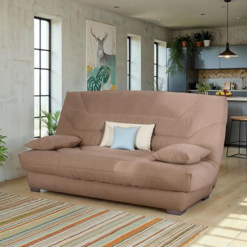 Banquette-lit clic-clac BULTEX CALIFORNIA4 tissu camel