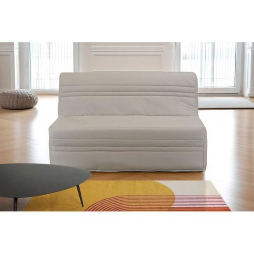 Banquette BZ Joe - Tissu Beige - 3 Places - L 143 X P 97 Cm - Couchage 140 X 190 Cm