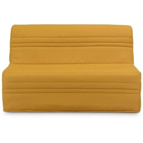 Banquette BZ Joe - Tissu Jaune Ocre - 3 Places - L 143 X P 97 Cm - Couchage 140 X 190 Cm