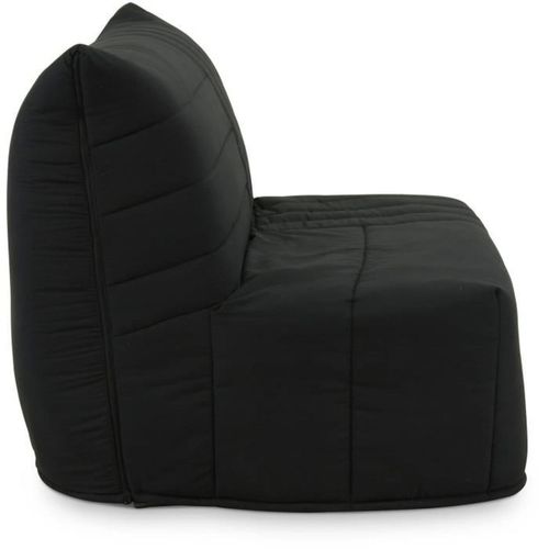 Banquette BZ - 2 Places - Tissu Anthracite - 143 X 106 X 92 Cm - Matelas Bultex - Becci