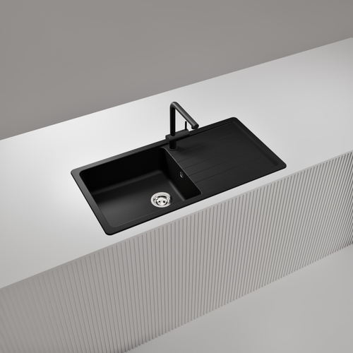 Évier Granit Noir Luisina Boheme 1 Grand Bac 1 Égouttoir