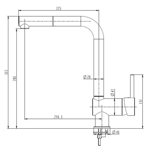 Robinet Douchette Luisina Lenny Chromé