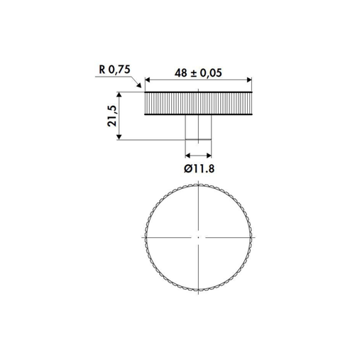 Bouton Vidage Automatique Évier Luisina Rond Cannelé Inox Pvd Doré