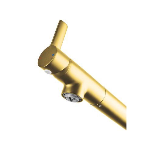 Mitigeur bec pivotant  Laiton  doré