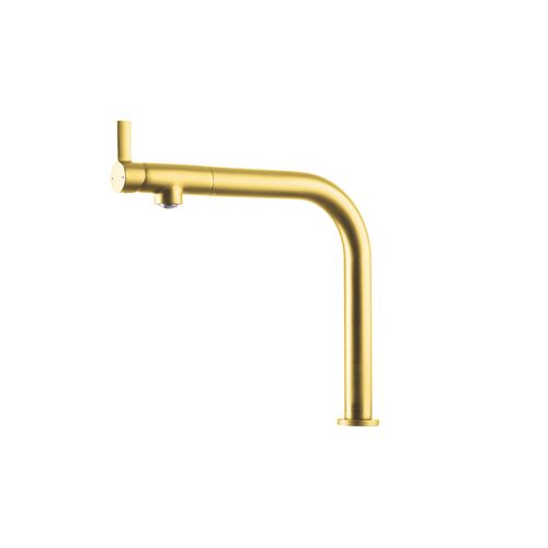 Mitigeur bec pivotant  Laiton  doré