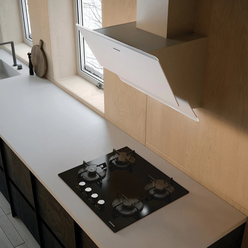 Hotte Cuisine Murale Silverline Faro Blanc 60 Cm