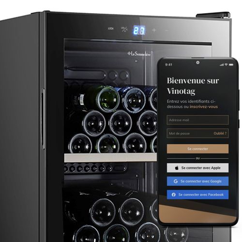 Cave de service LA SOMMELIERE SLS41 39 bouteilles Noir