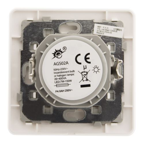 Variateur Rotatif Compatible LED - Blanc - Artezo