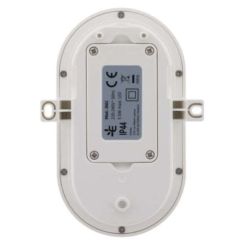 Hublot Ovale LED 5,5w 450lm 4000k Ip44 - Blanc - Zenitech