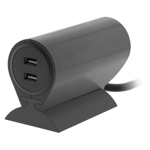 Multiprise Schuko + 2 USB à - Gris - Thomson