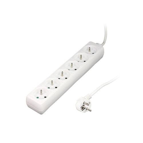 Bloc Multiprise 6 Prises 2p+t 16a Blanc - Zenitech