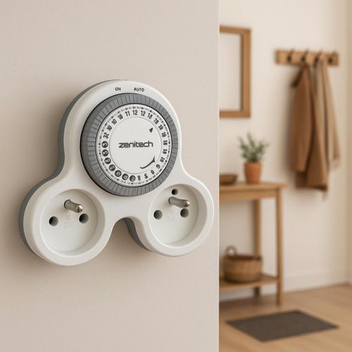 Biplite Programmable 2x16a - Blanc - Bolea - Zenitech