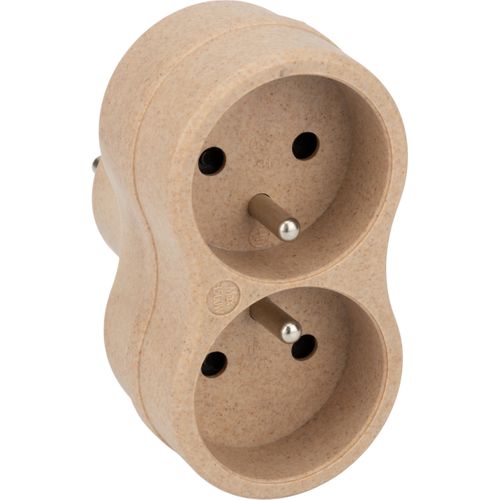 Biplite Recyclée Éco-conçue - 2x16a - Beige - Zenitech