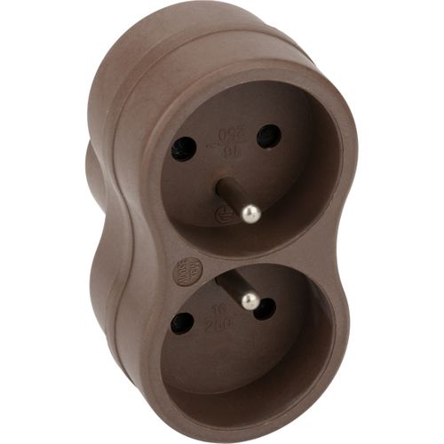 Biplite Recyclée Éco-conçue - 2x16a - Taupe - Zenitech