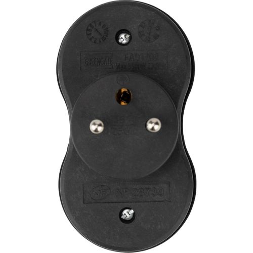 Biplite Recyclée Éco-conçue - 2x16a - Noir - Zenitech