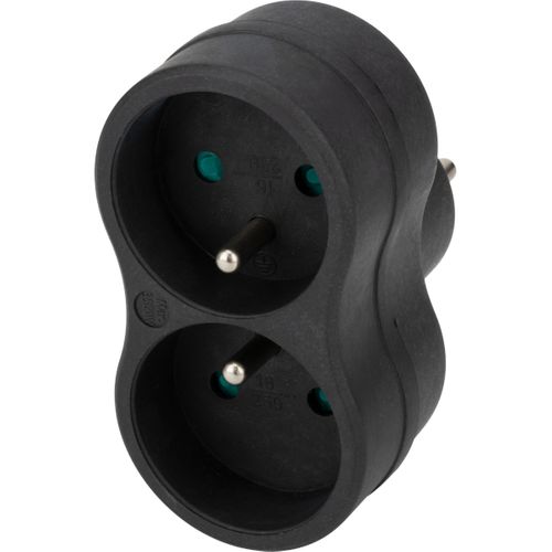 Biplite Recyclée Éco-conçue - 2x16a - Noir - Zenitech