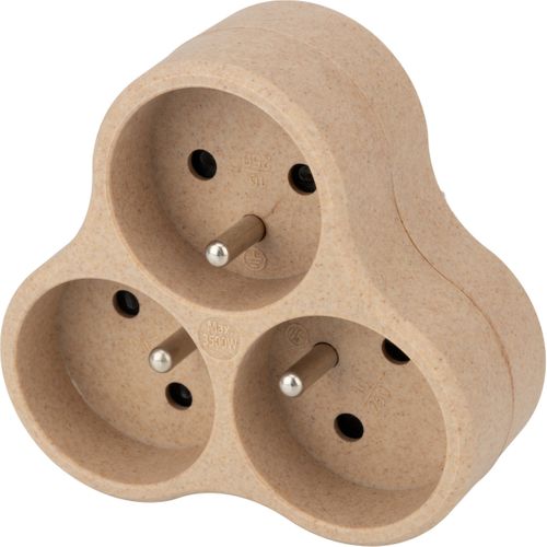 Triplite Recyclée Éco-conçue - 3x16a - Beige - Zenitech