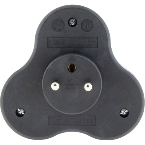 Triplite Recyclée Éco-conçue - 3x16a - Noir - Zenitech