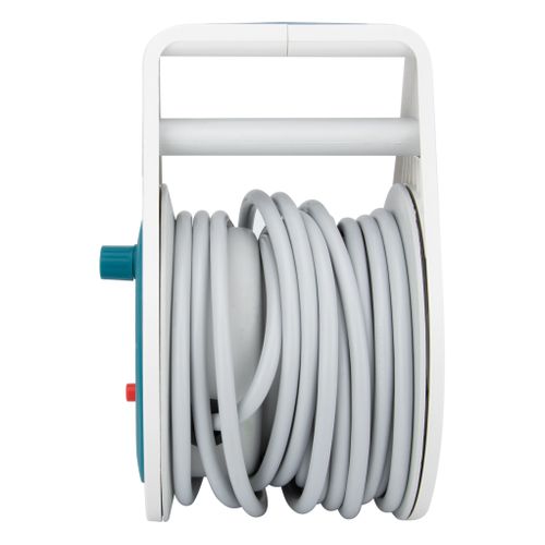 Mini Enrouleur 2 Prises P+t + 2 USB - 7m - Bleu - Zenitech